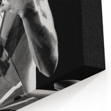 Eddie Van Halen Guitar Legend Poster - Vintage Black & White Art