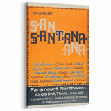 Santana 1970s Concert Poster - Paramount Northwest