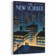 New Yorker Magazine Art - Rooftop View of NYC Poster