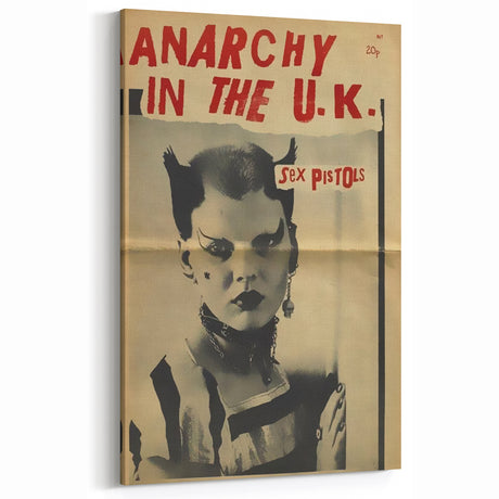 Retro Sex Pistols Anarchy Poster - Vintage Punk Rock Wall Art