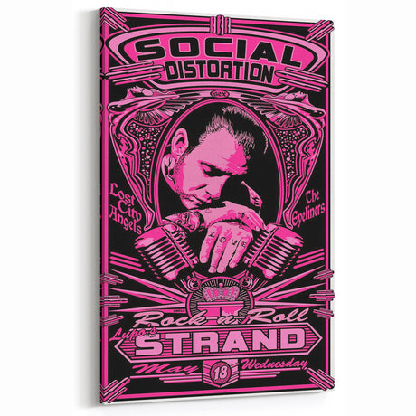 Retro Social Distortion Poster - Vintage Punk Rock Wall Art