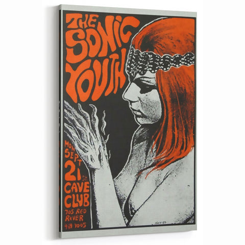 Retro Sonic Youth Poster - Vintage Indie Rock Wall Art