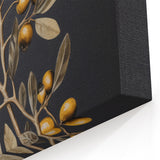 Vintage Botanical Art Prints – Olive Branch with Golden Olives