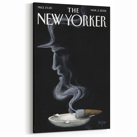 New Yorker Magazine Cover Art - 2008 Cigarette Smoke Illustration Wall Art