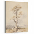 Vintage Botanical Art Prints – Solitary Tree Illustration