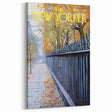 New Yorker Poster - 1968 Autumn Foliage & Iron Fence Urban Art