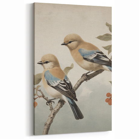 Vintage Animal Art: Birds Illustration Print for Home Decor