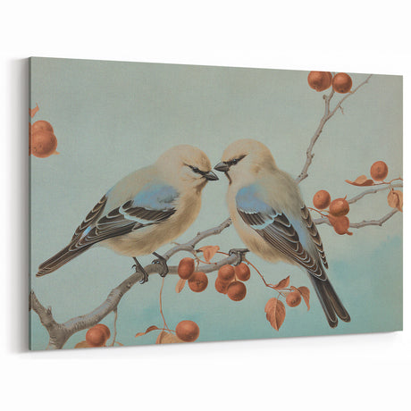 Vintage Animal Art – Bird Illustration on Branch | Animal Wall Decor
