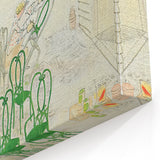 New Yorker Poster - 1985 Green Chairs and Garden Scene Illustration