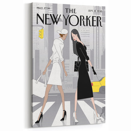 New Yorker Poster - 2015 Fashion Strut in NYC Illustration Art