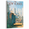 New Yorker Poster - 1963 Rooftop Summer Scene with City View Art