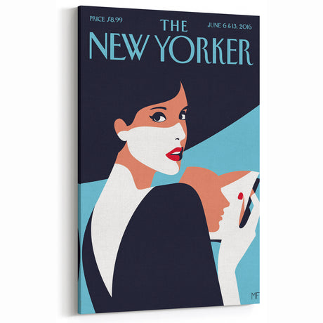 New Yorker Poster - 2016 Iconic Woman with Red Lips Art Print