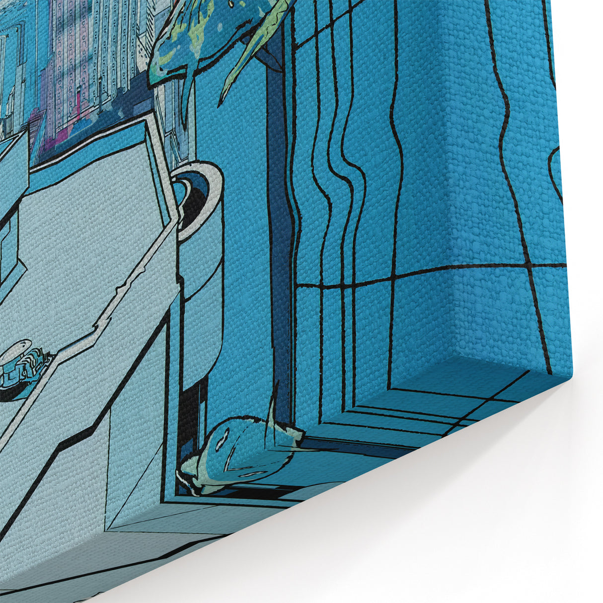 New Yorker Poster - 2005 Underwater Cityscape with Fish Art Print