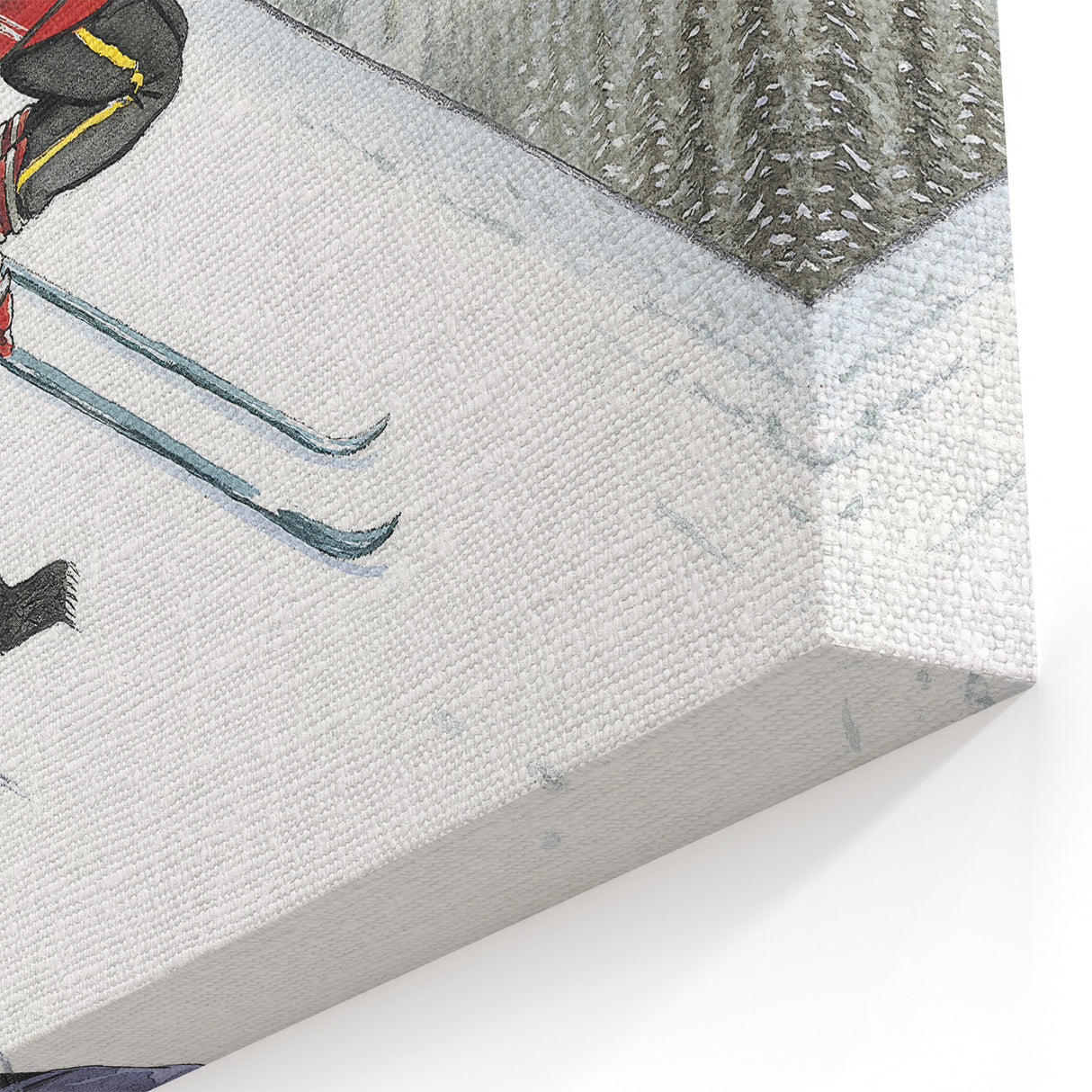 New Yorker Poster - 2000 Skiers Racing Down the Mountain Art Print