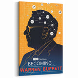 2010s Movie Poster Art – Vintage Becoming Warren Buffett Wall Print