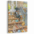 New Yorker Poster - 2012 Dog with Toys on Stairs Art Print