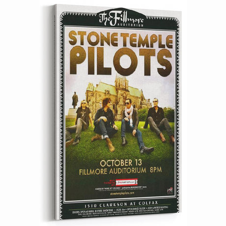 Stone Temple Pilots Fillmore Auditorium Poster – Vintage Rock Art