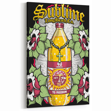 Sublime 40 Ounces to Freedom Poster – Vintage Rock Art