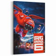 2010s Movie Poster Art - Big Hero 6 Retro Vintage Film Print