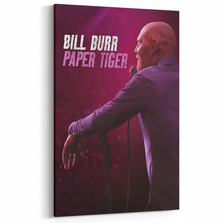 2010s Movie Poster Art - Bill Burr Paper Tiger Vintage Film Print