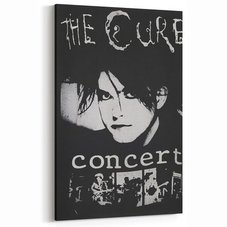 The Cure Retro Concert Poster - Vintage Band Art, Gothic Rock Poster
