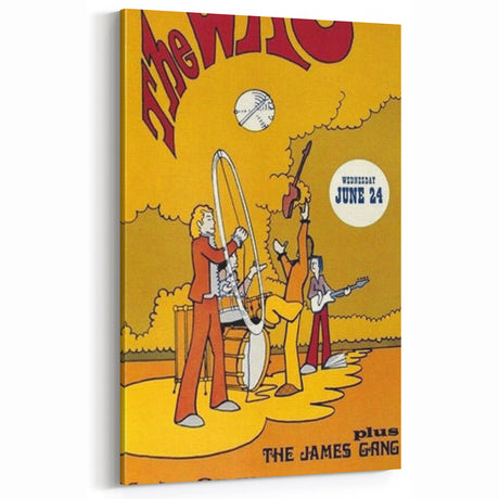 The Who 1969 Concert Poster – Vintage Animated Rock Art, Spectrum Show
