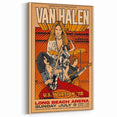 Van Halen 1978 U.S. Invasion Poster Art - Long Beach Arena Concert