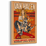 Van Halen 1978 U.S. Invasion Poster Art - Long Beach Arena Concert