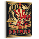 The White Stripes Brewco Concert Poster - Manhattan Beach