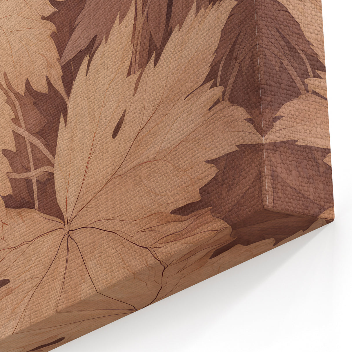 Vintage Botanical Art Prints – Neutral Leaf Illustration in Brown Tones