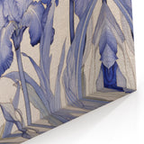 Vintage Botanical Art Prints – Blue Iris Flower Illustration