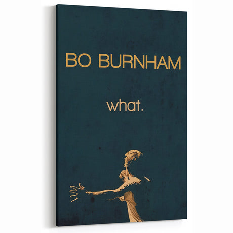 2010s Movie Poster Art - Bo Burnham what. Retro Vintage Film Print