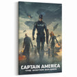 Classic 2010s Movie Poster Art – Vintage Captain America Print