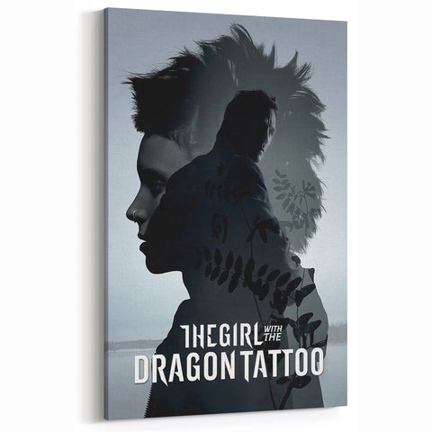 Classic 2010s Movie Poster Art – Vintage The Girl with the Dragon Tattoo Print