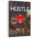 2020s Vintage Movie Poster – Hustle Retro Film Art Basketball Print