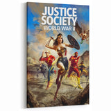 2020s Vintage Movie Poster – Justice Society WWII Retro Print