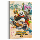 2020s Vintage Movie Poster – Kung Fu Panda 4 Retro Film Art Print