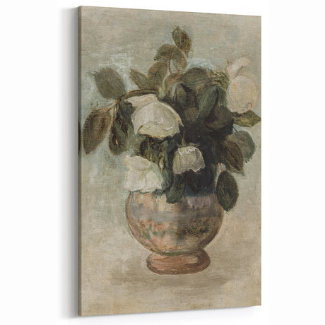 Vintage Botanical Art Prints - Antique Floral Vase Illustration