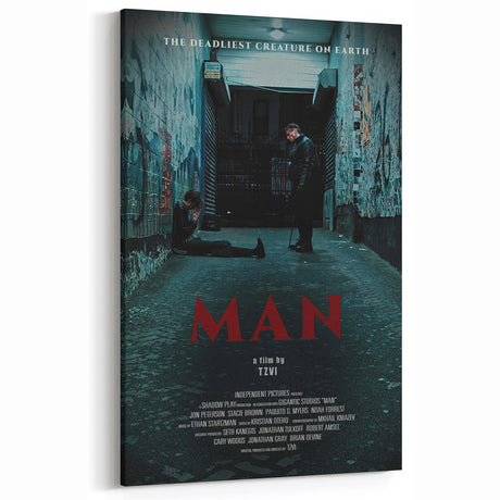2020s Vintage Movie Poster – MAN Retro Film Art Collectible Print