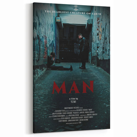 2020s Vintage Movie Poster – MAN Retro Film Art Collectible Print