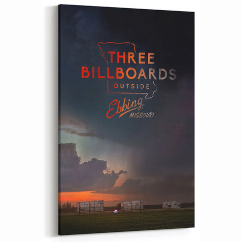 2010s Movie Poster Art - Three Billboards Vintage Movie Poster Print