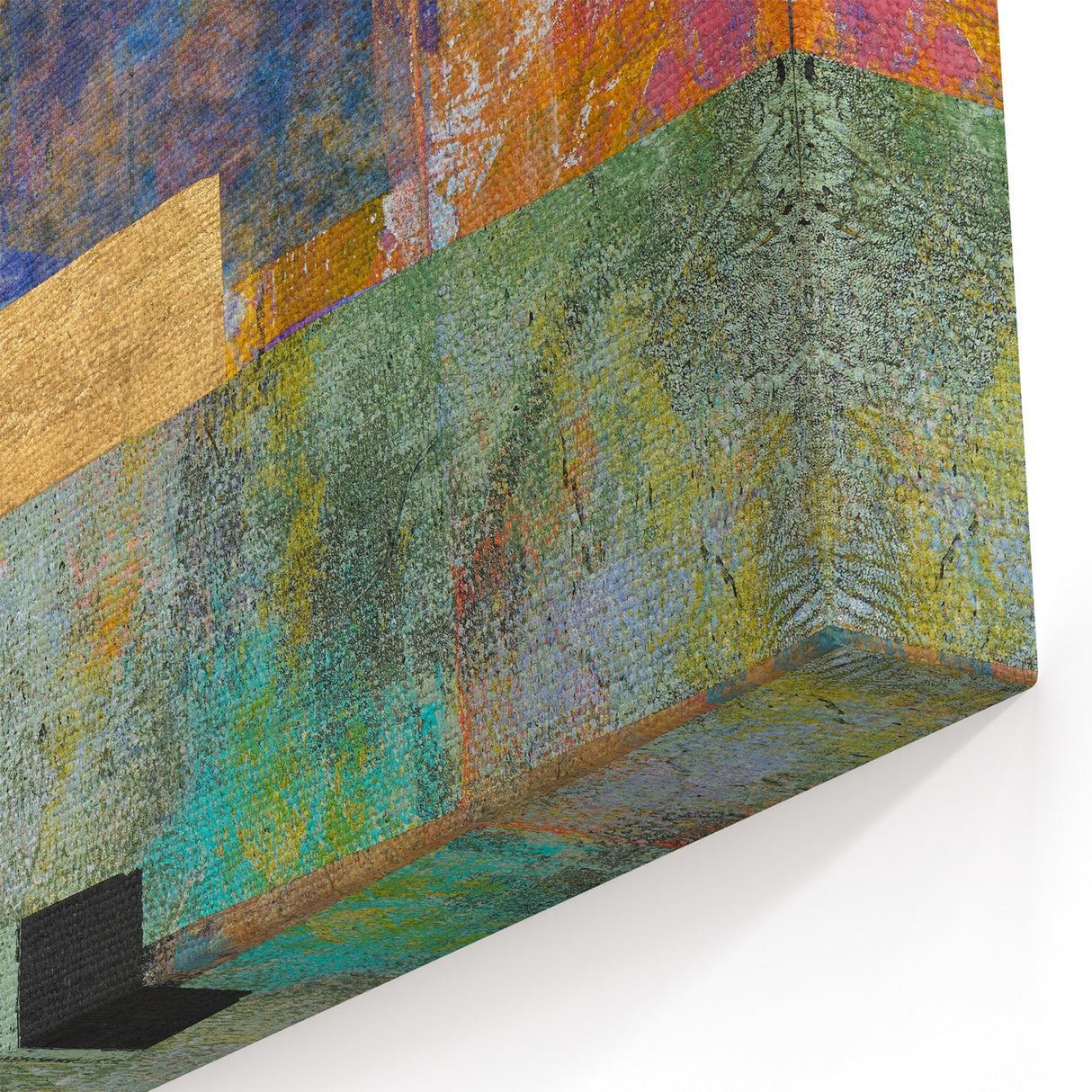 Colorfield Gold – Neutral Abstract Prints from Earthen Harmony Series