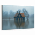 Submerged Serenity - Fine Art Photography Print of a Flooded House