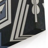 Modern Abstract Painting – Black & Gray Geometric Wall Art
