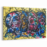 Large Abstract Wall Art – Bold Multicolor Expressionist Painting