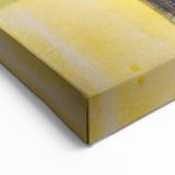 Abstract Wall Art – Yellow & Gray Geometric Modern Painting