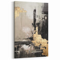 Moody Modern Wall Art – Deep Blue & Gray Abstract Landscape