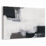 Earthen Harmony Abstracts - Black and White Wall Art