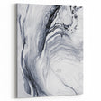 Moody Modern Wall Art – Black & White Fluid Abstract Painting