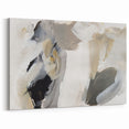 Elegant Moody Modern Wall Art – Abstract Black & Beige Canvas